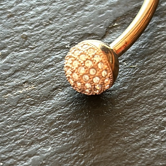 Fossil Bangle with crystal accents - Picture 3 of 11